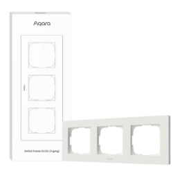 Декоративна рамка за смарт ключове Aqara серия H2, тройна, бяла