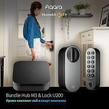 Промо пакет Aqara смарт ключалка Aqara U200 Kit + смарт хъб Aqara Smart Hub M3