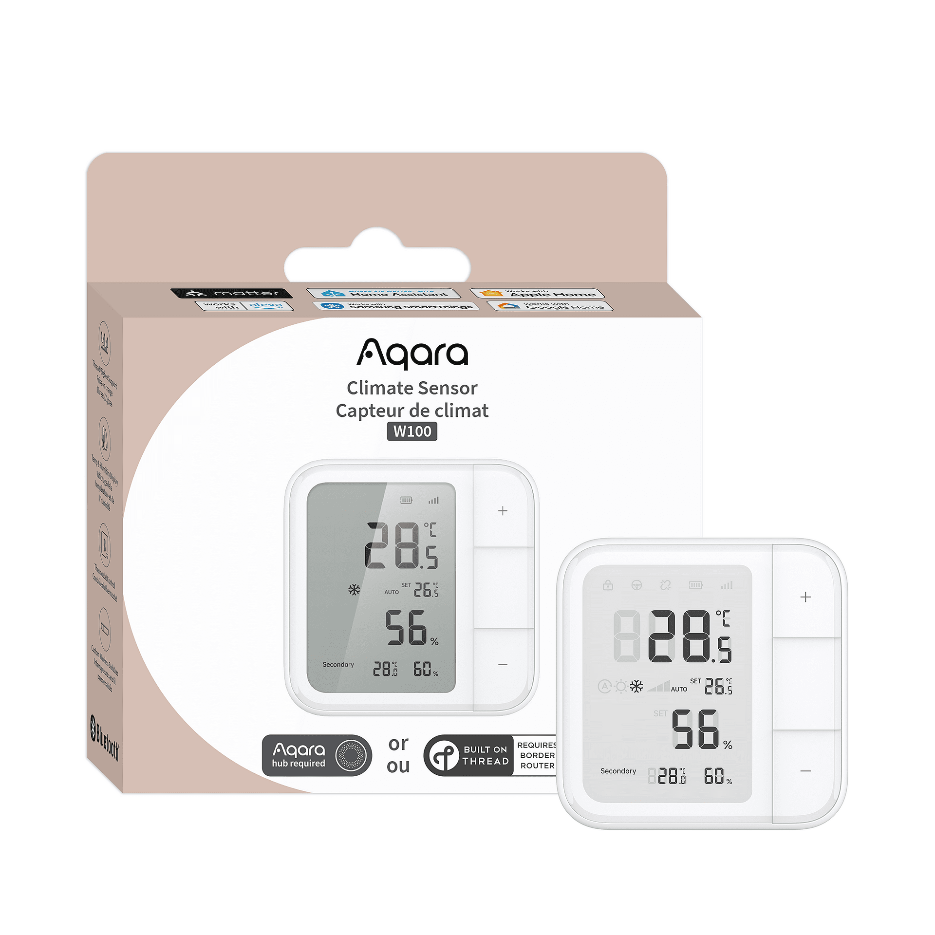 Сензор за температура и влажност Aqara Climate Sensor W100