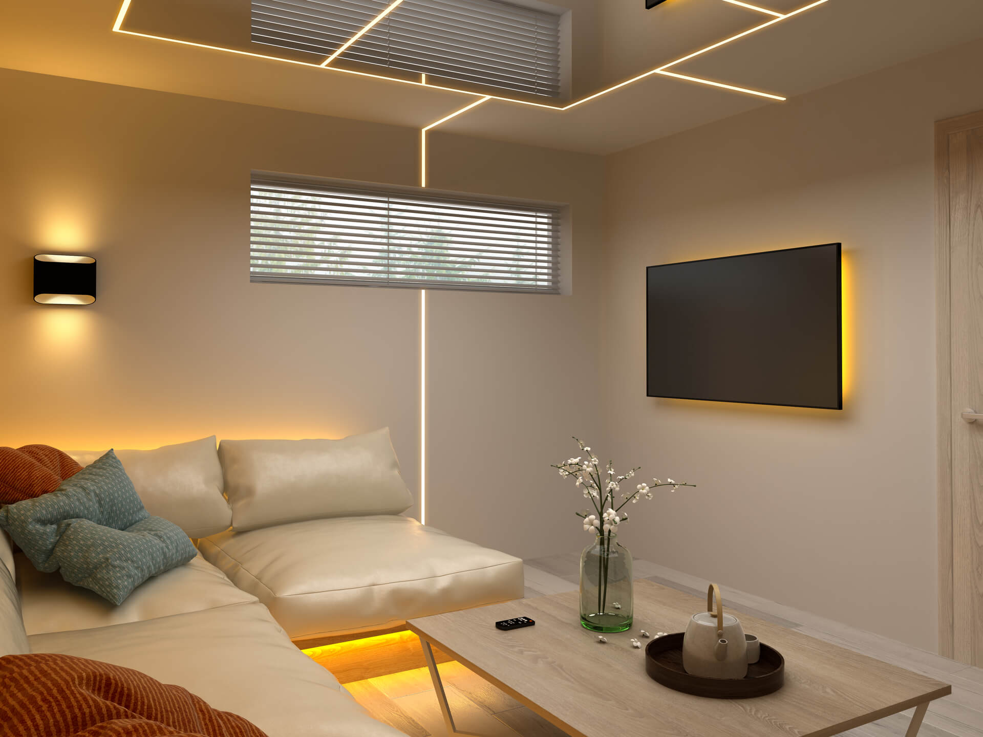 LED смарт осветление за модерен интериор